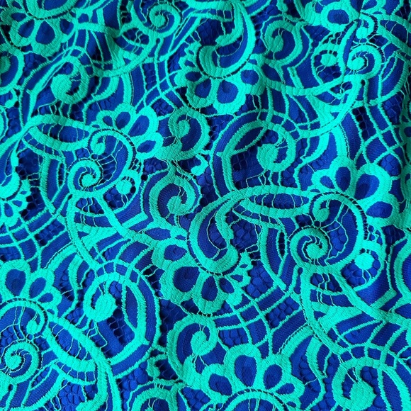 Lilly Pulitzer Rosaline Dress About Face Lace dress Size 2. Teal lace - Picture 3 of 8